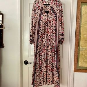 NWT Natalie Martin Fiore Maxi Wildflower Silk